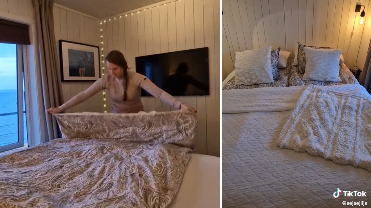 Woman's TikTok tutorial on how to make a bed could banish couples' blanket-sharing woes