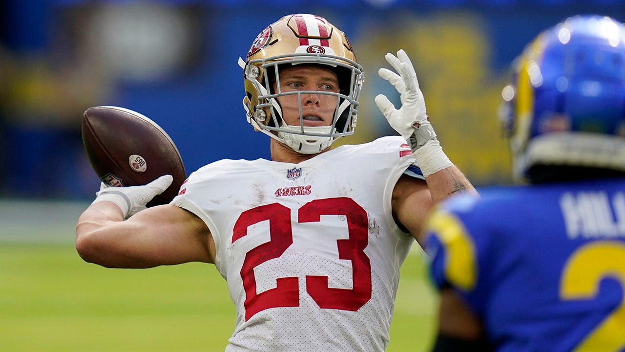 Running back Christian McCaffrey dragged the 49ers to a tie game against  the Eagles 