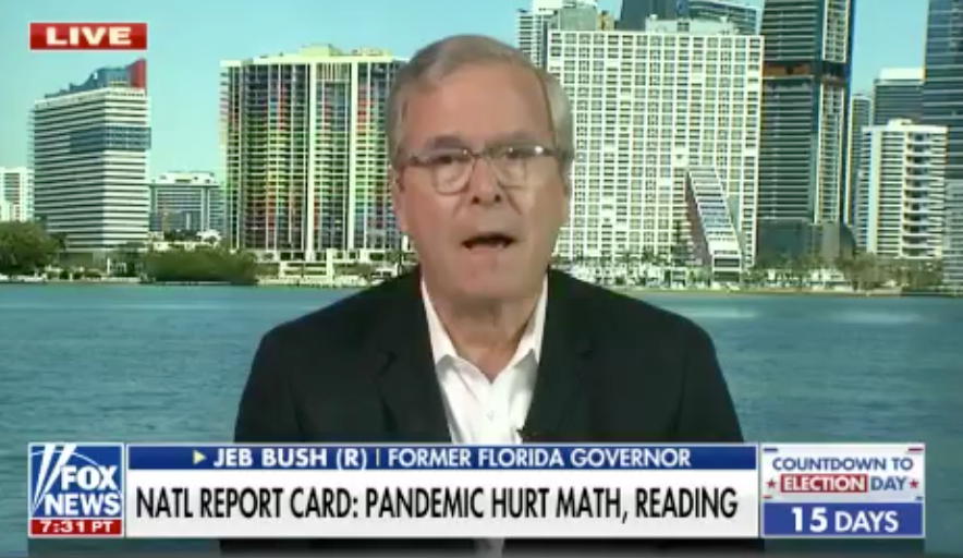 Jeb Bush says plunging US math, reading scores should be 'call to arms'