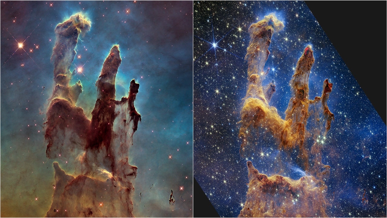 Webb telescope captures beautiful image of Pillars of Creation
