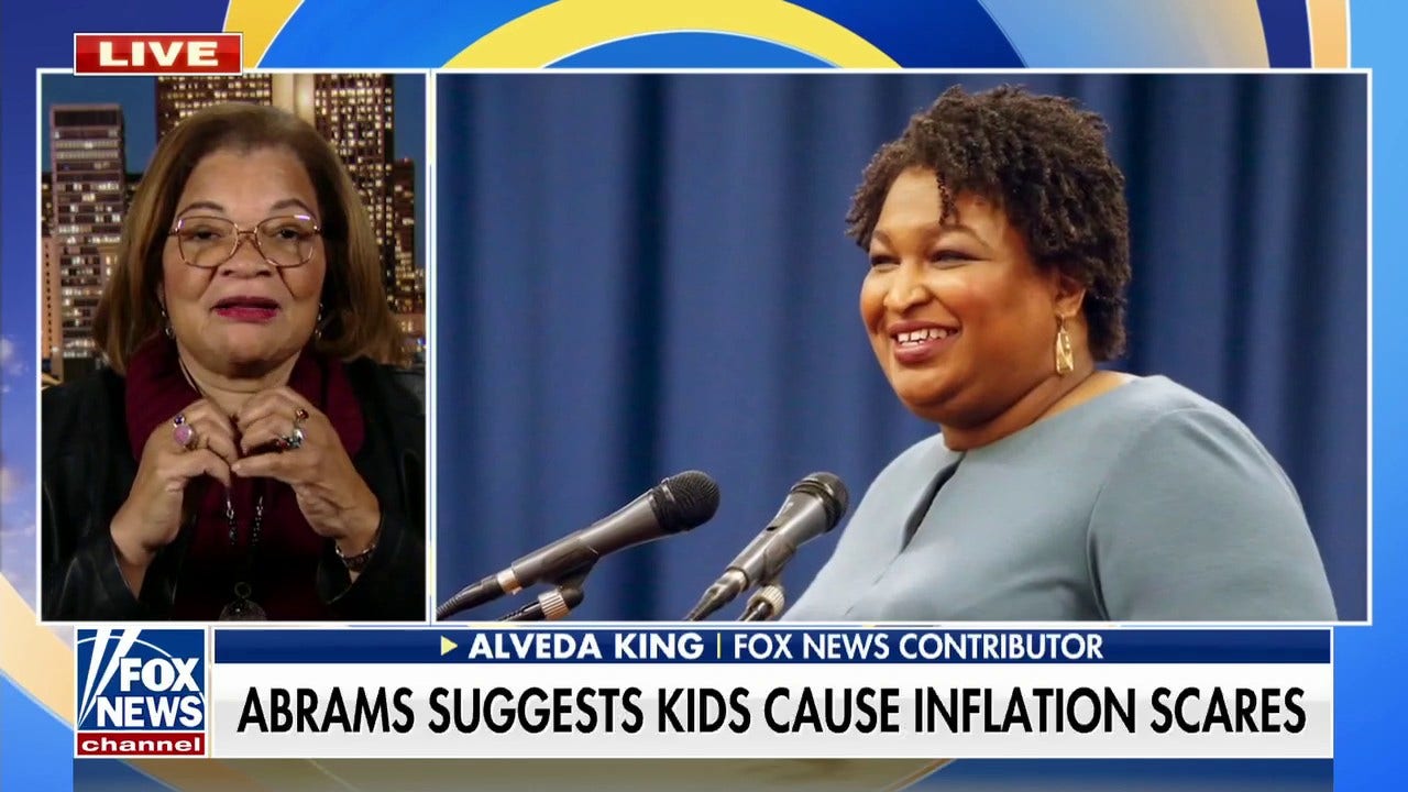 Alveda King calls out Stacey Abrams for tying abortion access to inflation: A 'really frightening' view