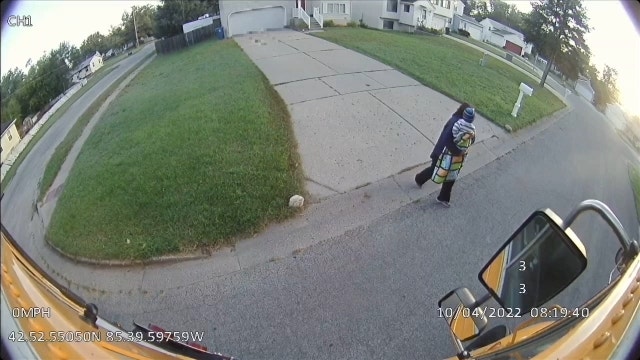 michigan bus driver finds toddler