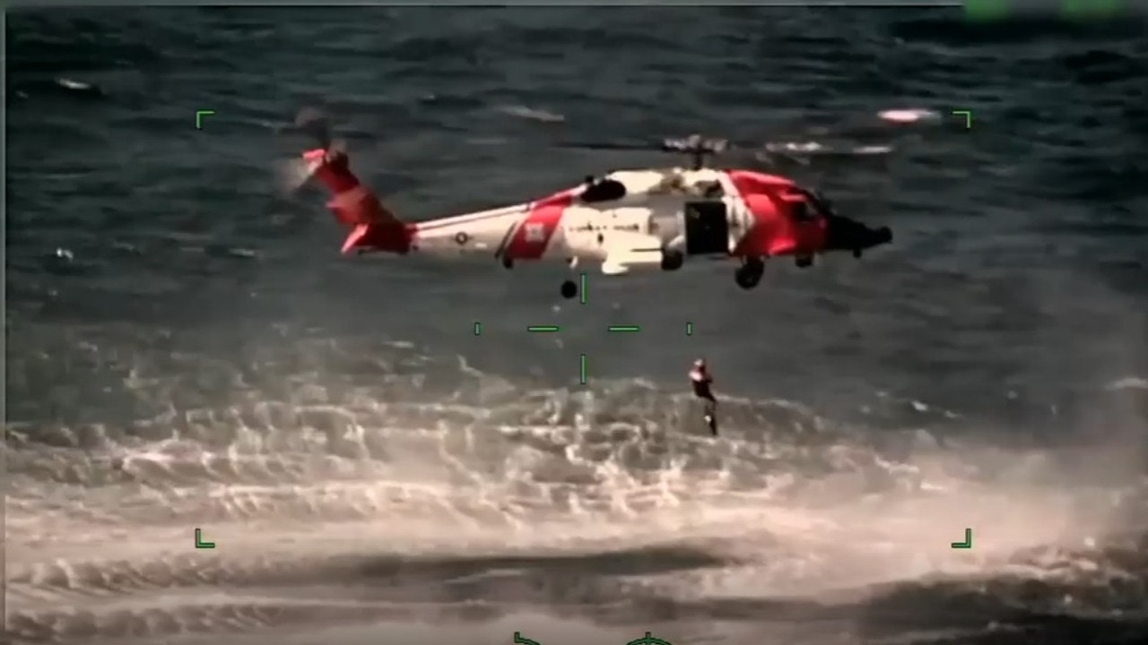 US Coast Guard rescues stranded boaters as they fend off sharks