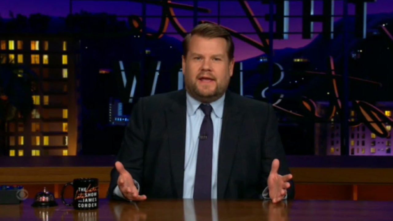 Late-night host James Corden broke his silence about Keith McNally's accusations against him on Monday night. (CBS)