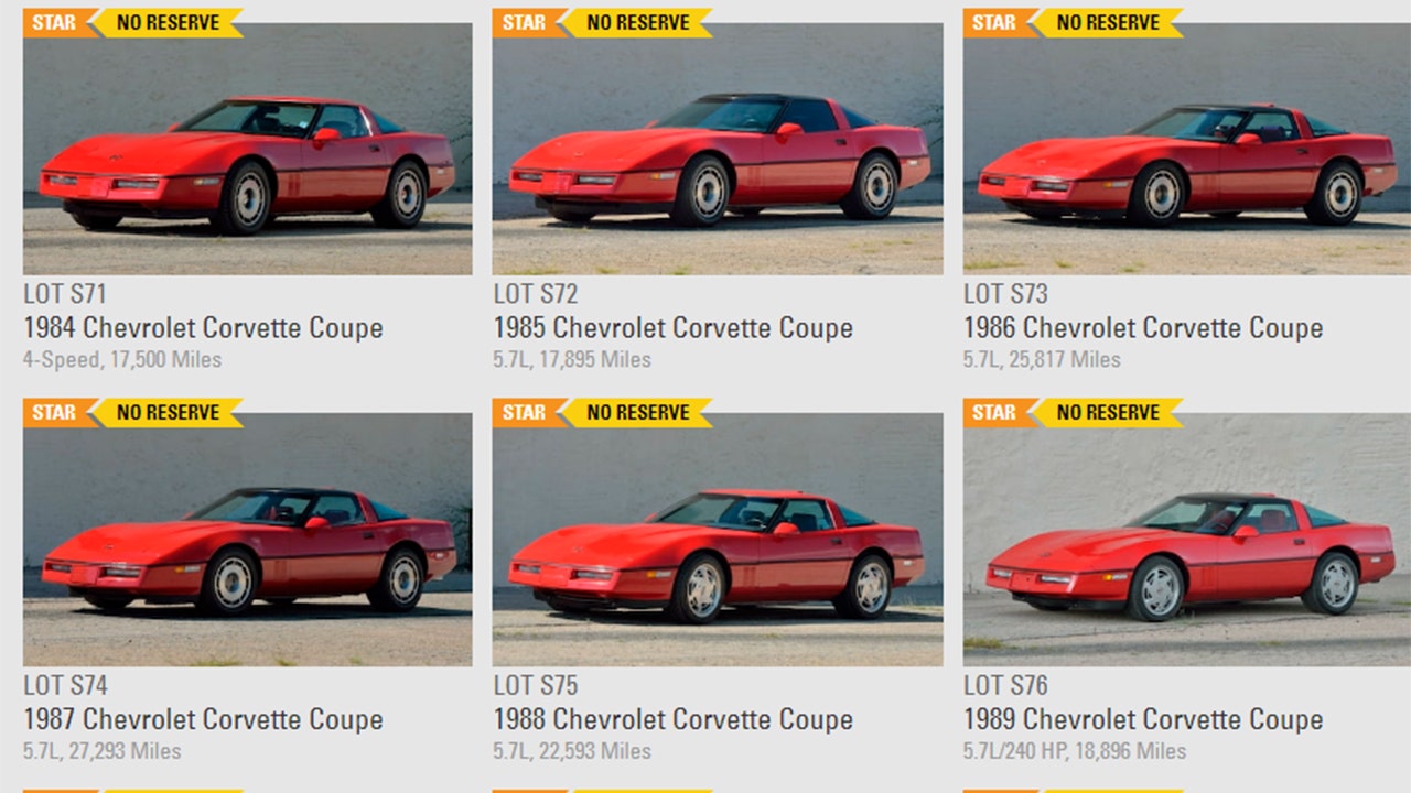 Unique collection of 15 red Corvettes up for sale