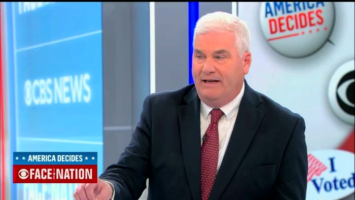 Rep. Tom Emmer calls out media hypocrisy on political violence in Face the Nation interview