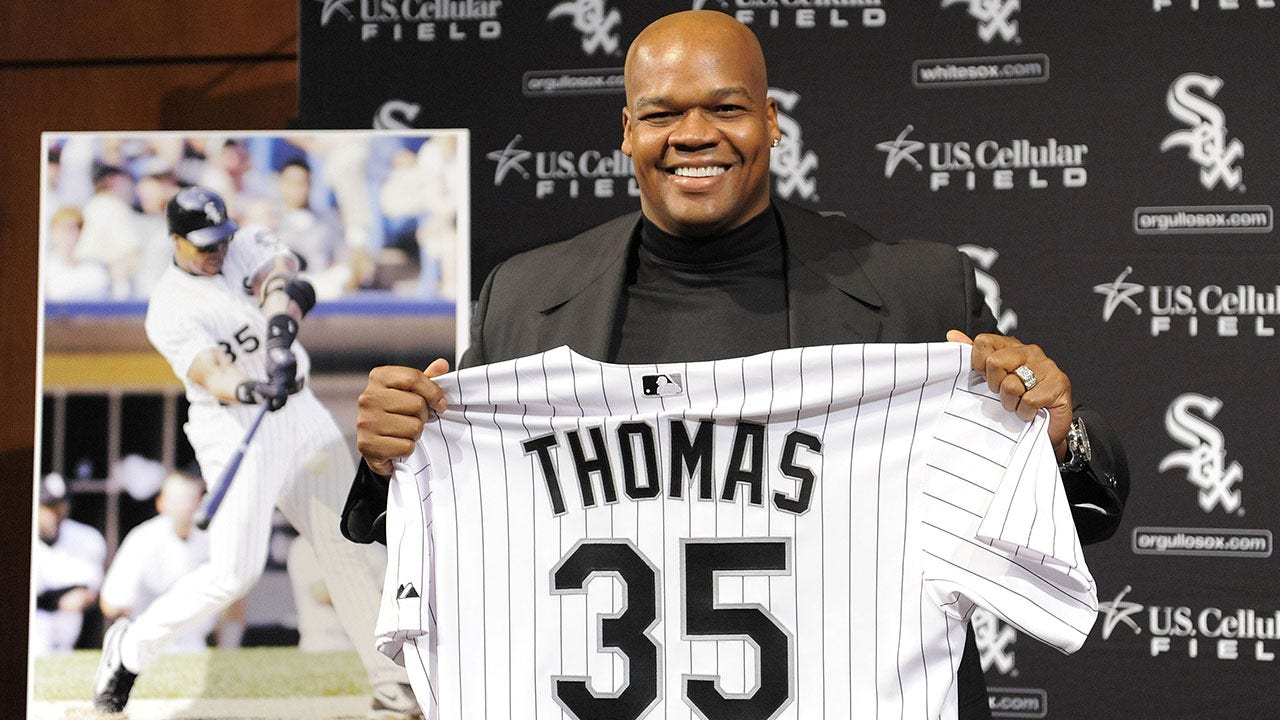 Retired Chicago White Sox Great and Hall of Famer Frank Thomas to