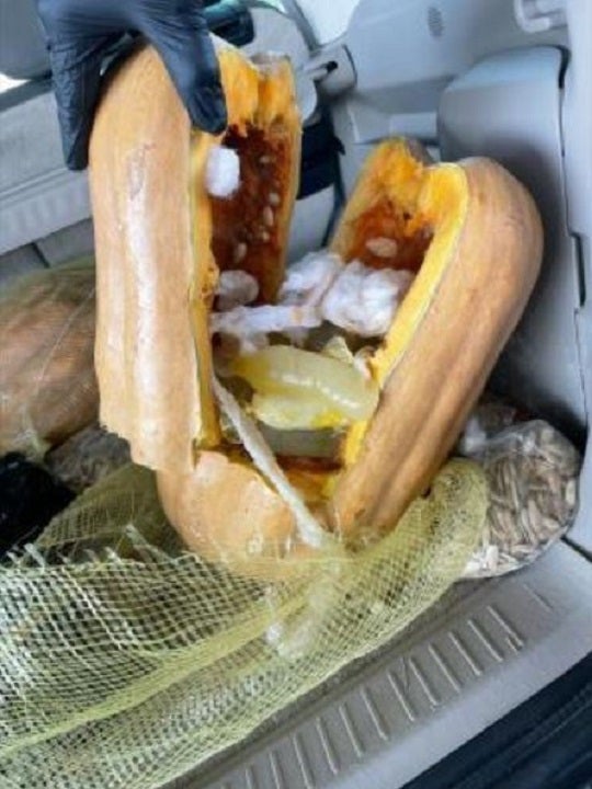 Border officers in Texas find liquid meth in condoms hidden in pumpkins