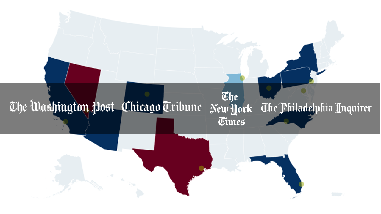 Major newspapers across the country overwhelmingly endorse Democrats in ...