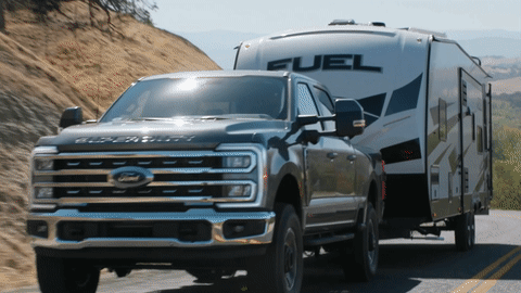 The F-Series Super Duty can tow up to 40,000 pounds.
