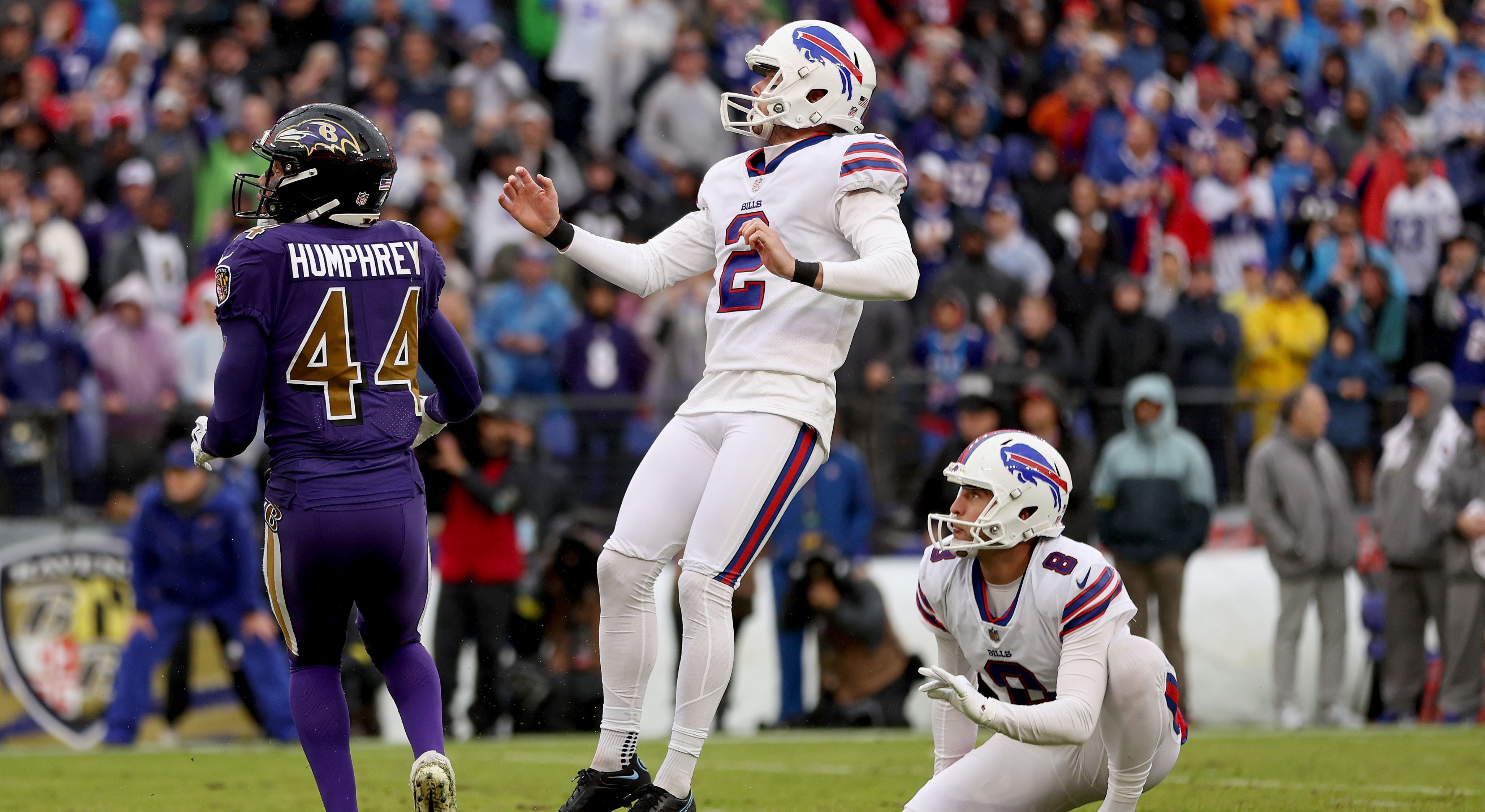 Bills take advantage of Lamar Jackson's interceptions, Tyler Bass kicks  game-winner as time expires