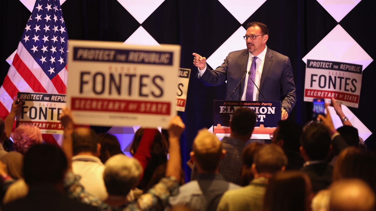 Arizona Democrat Adrian Fontes defeats Trump-backed candidate in secretary of state race