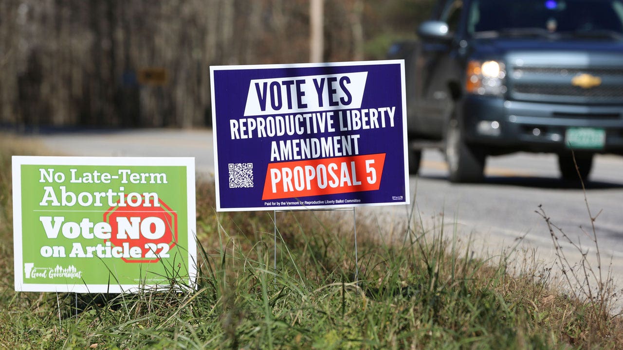 Vermont to vote on whether to amend the state’s constitution to protect abortion