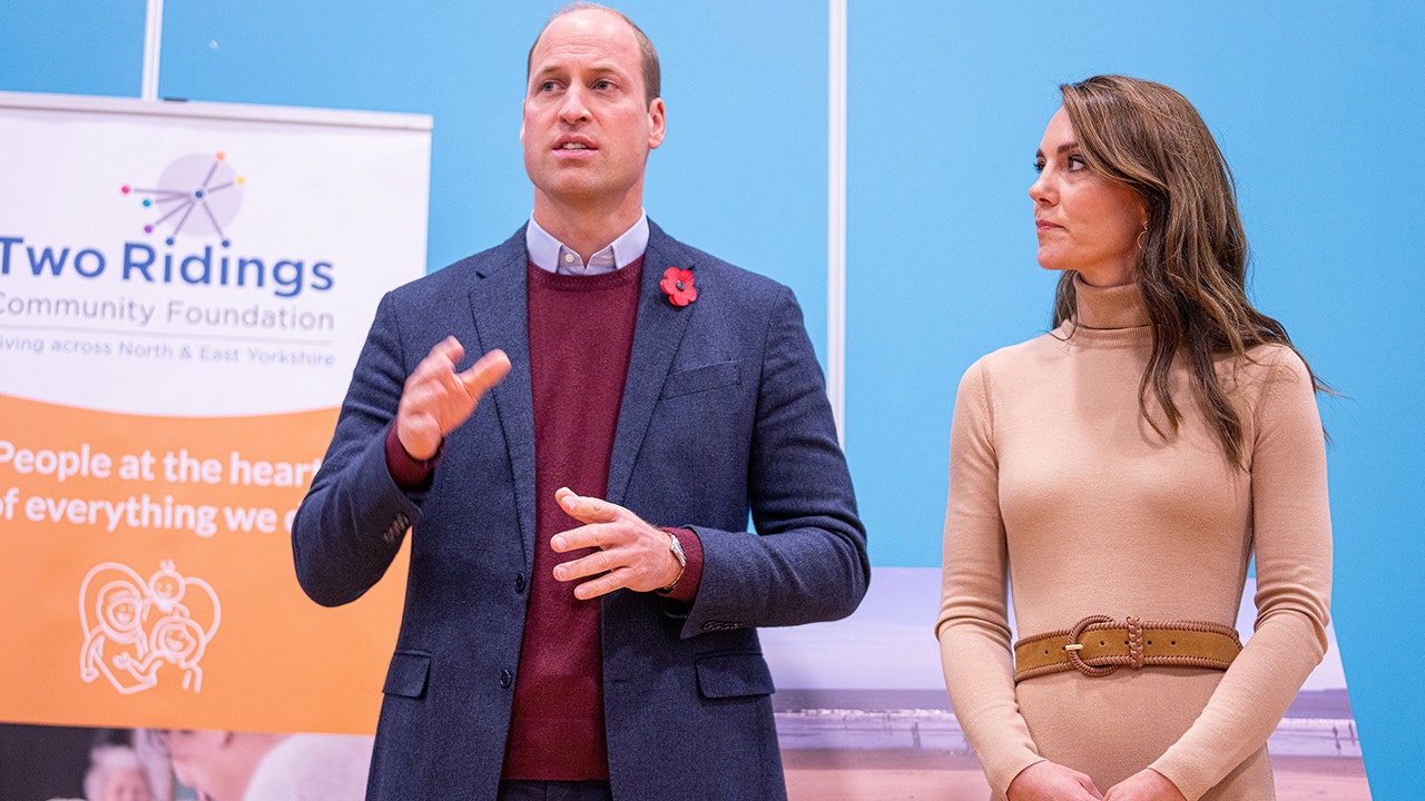 The Prince and Princess of Wales traveled to Scarborough to meet with various charitable organizations dedicated to improving teenagers' mental health. (Photo by Charlotte Graham-WPA Pool/Getty Images)
