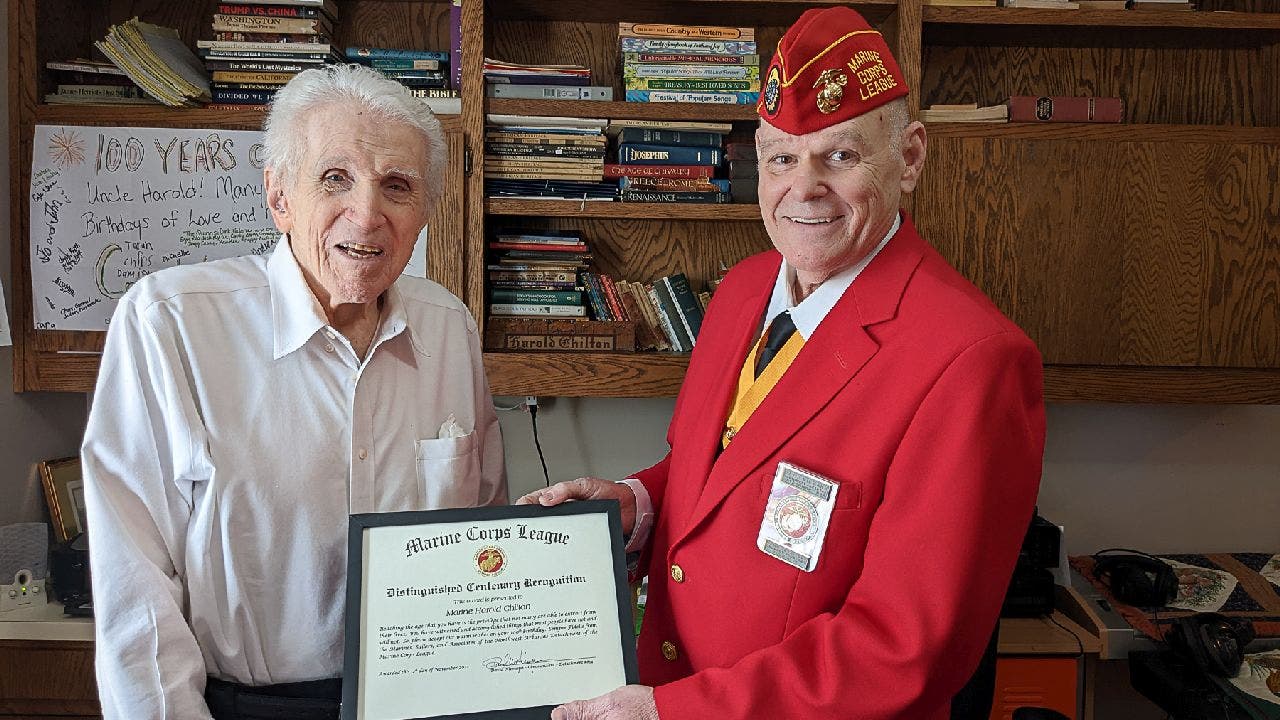 World War II veteran Harold Chilton received a 