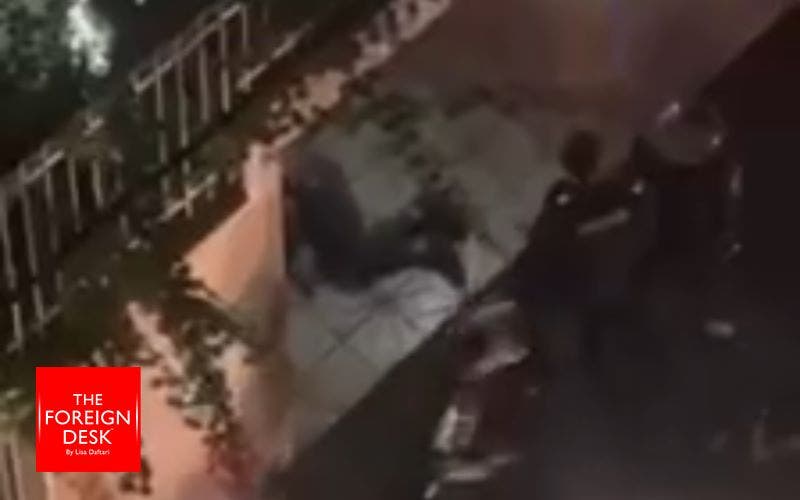 Disturbing video shows Iran’s police brutally beating anti-regime protester