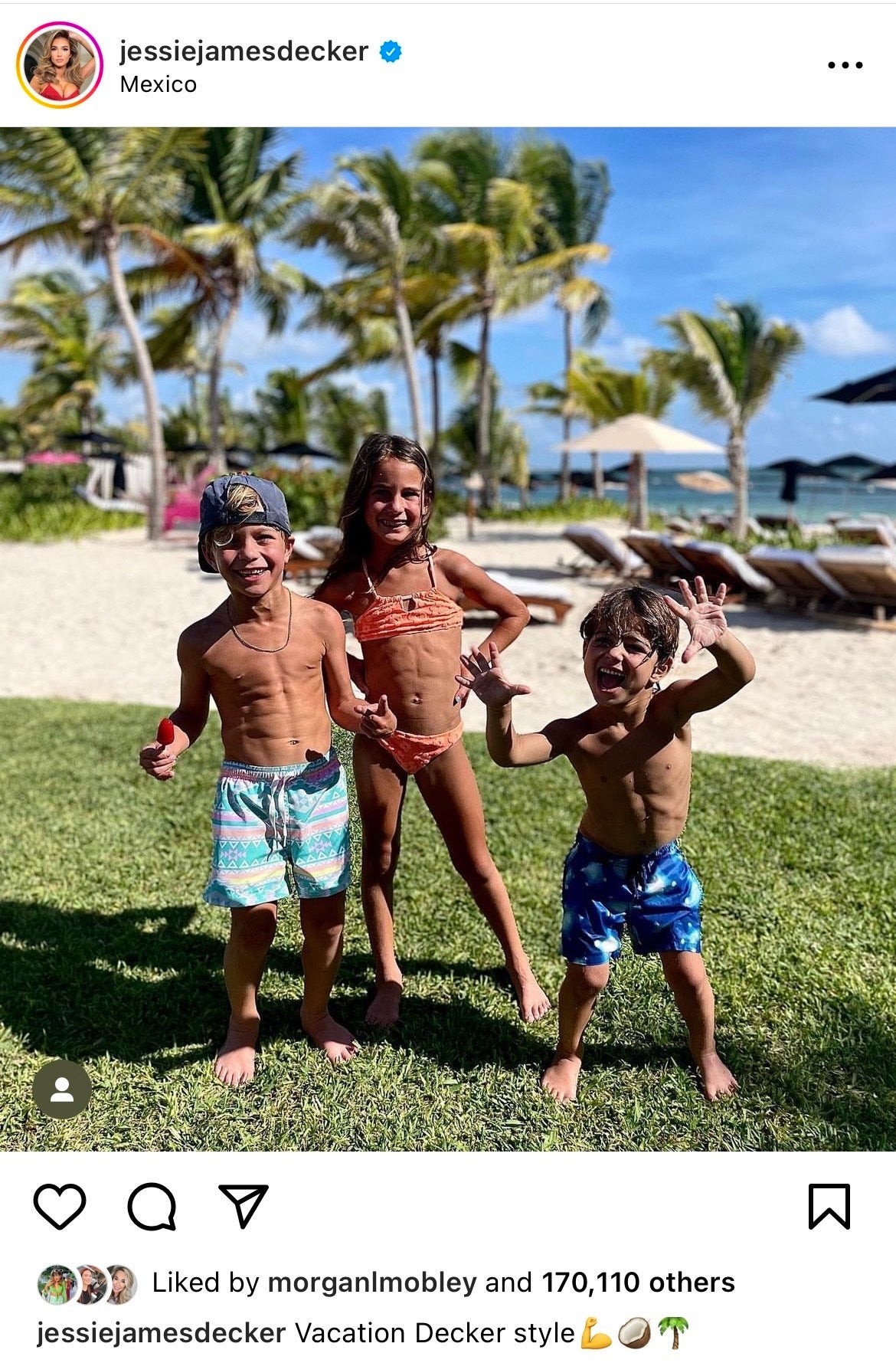 Jessie James Decker shares a pic of her kids on Instagram