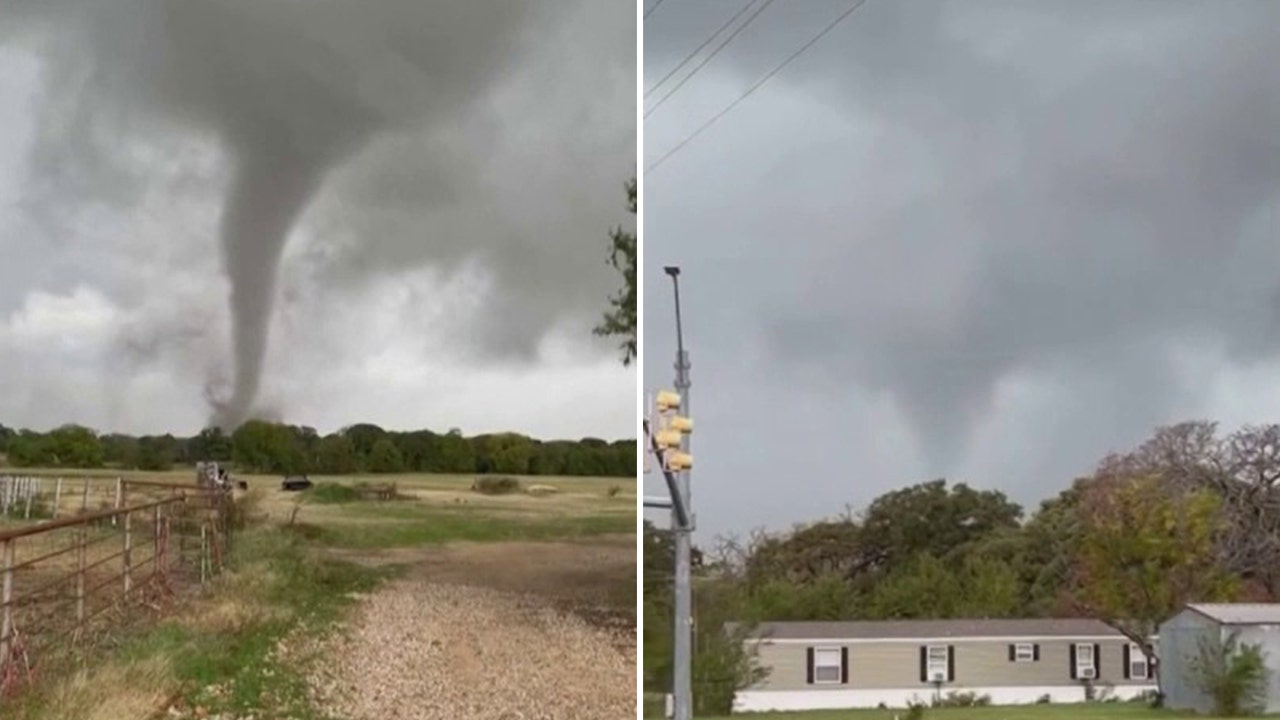 Terrifying video shows tornadoes tear through Texas, Oklahoma, killing 1 and injuring dozens