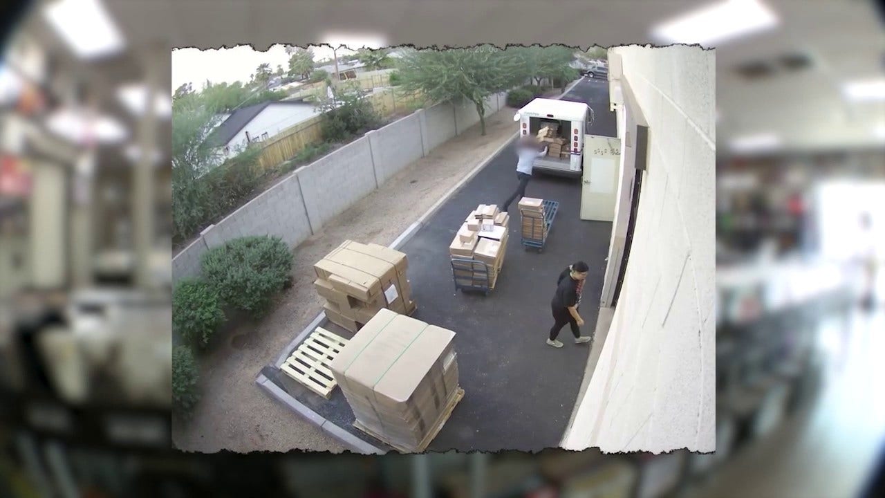 Video shows Arizona Postal worker flinging packages of vinyl records into mail truck