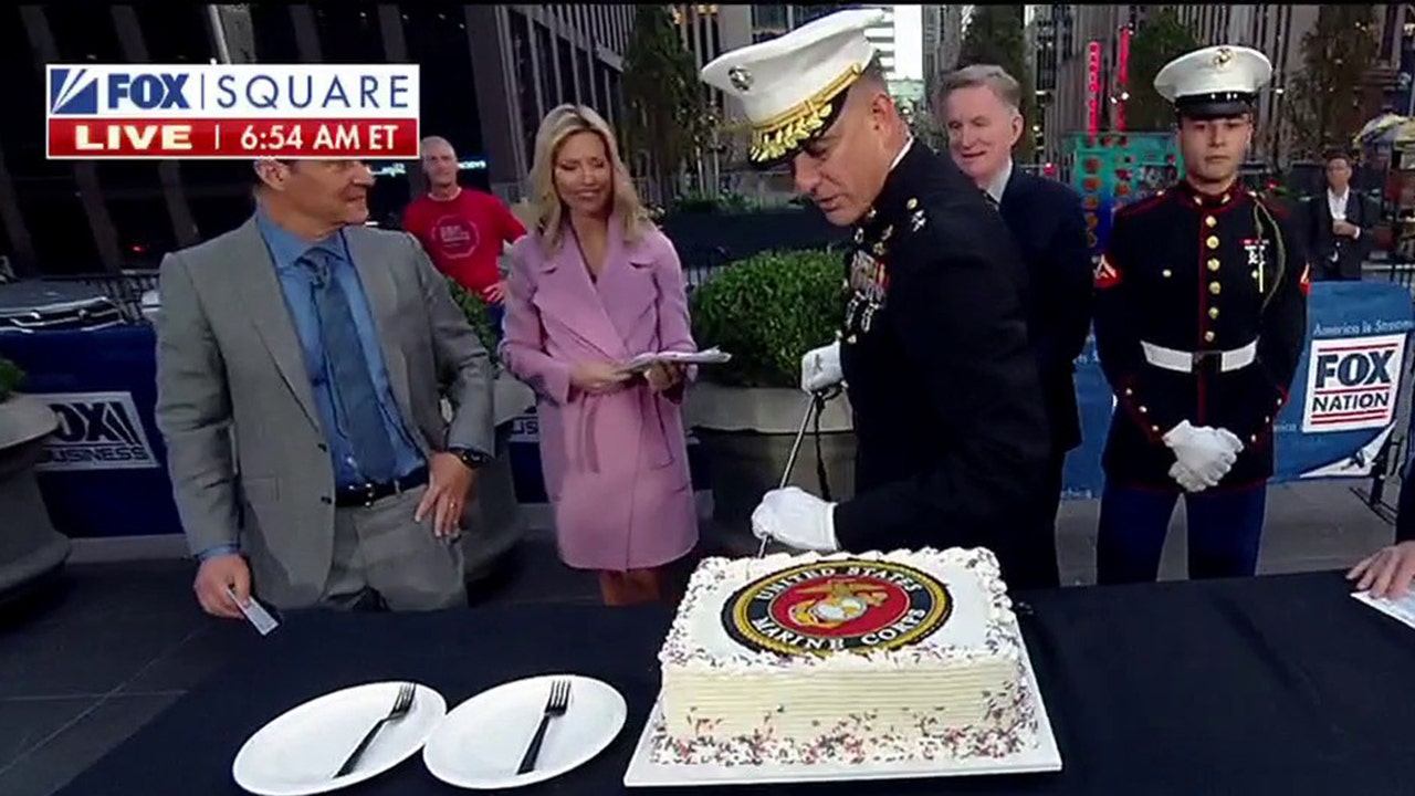 US Marine Corps celebrates 247 years of service with cake-cutting tradition