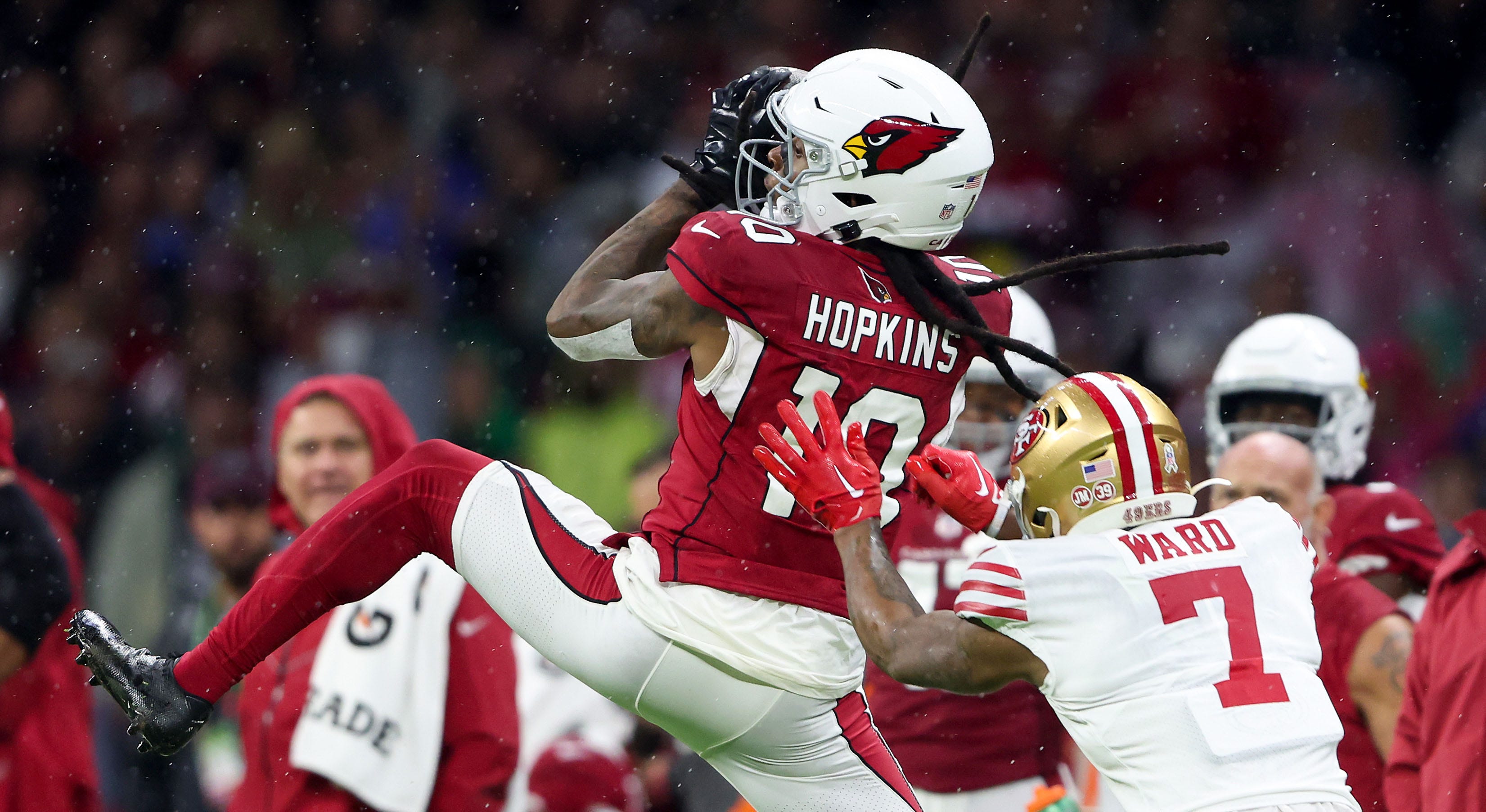 49ers’ Charvarius Ward shoots Cardinals’ DeAndre Hopkins: ‘That’s a steroid guy’
