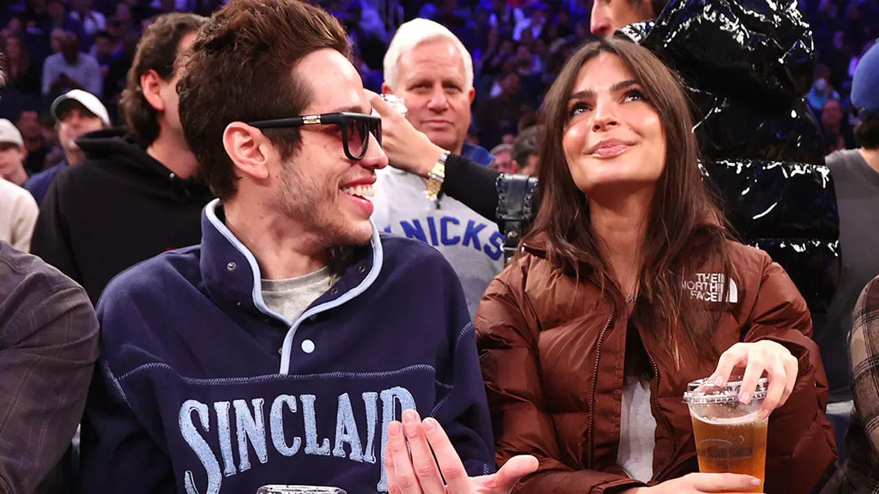 Pete Davidson Hits Rangers Game With Costar, Ratajkowski Fling Over?!