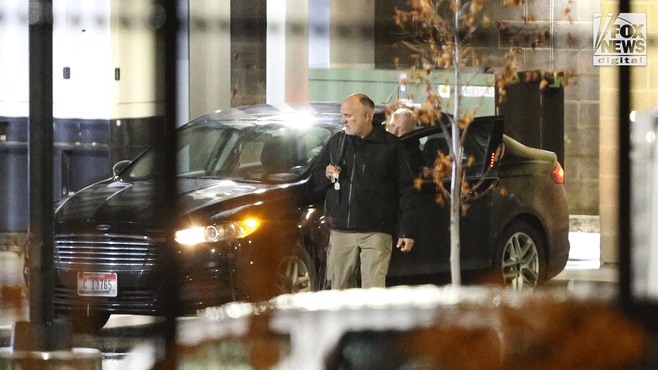 Police Chief James Fry leaving Moscow, Idaho police station on Black Friday.