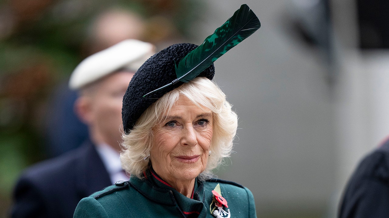 Queen Consort Camilla visits Field of Remembrance to honor soldiers who lost their lives in war