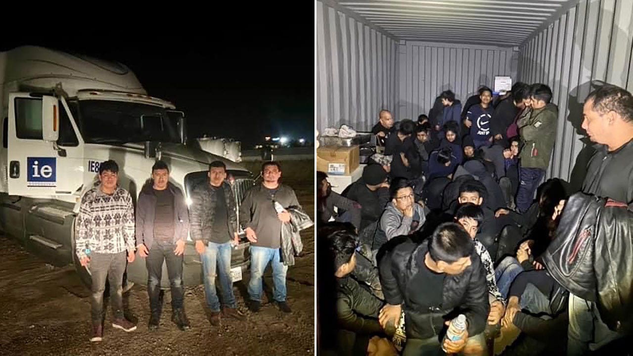 Texas brokers uncover 50 unlawful immigrants hidden in junkyard huge rig, 5 accused human smugglers arrested