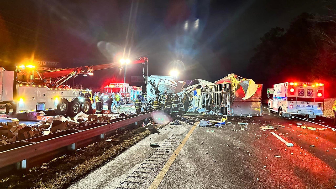 Virginia tractor-trailer crash sends 40,000 pounds of meatballs onto highway