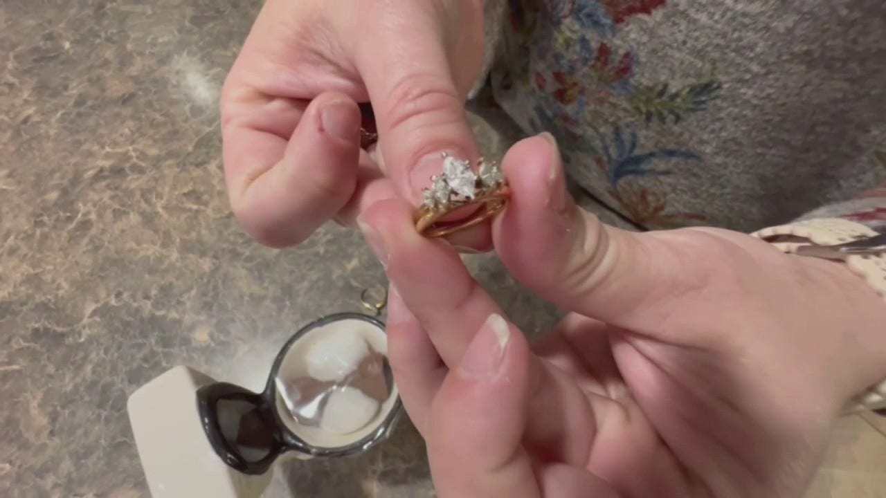 Florida couple gifted their missing engagement ring after it was flushed down the toilet decades ago