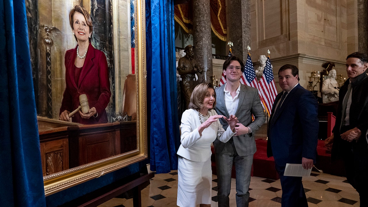 House Speaker Nancy Pelosi official portrait unveiled during ceremony on Capitol Hill