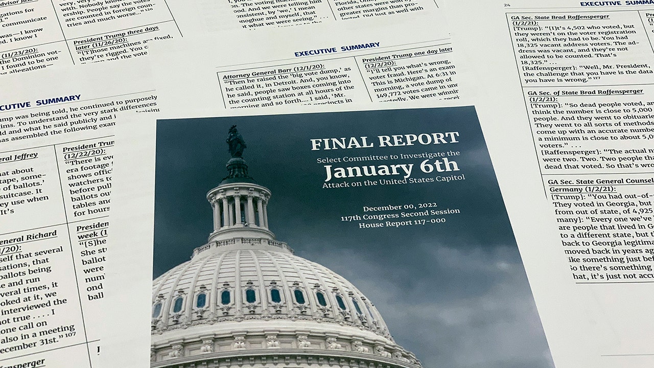 House Jan 6 Committee releases final 814-page report, recommends Donald Trump be barred from running in 2024
