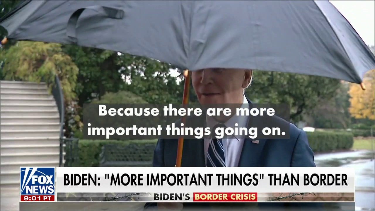 Biden torched for brushing off Peter Doocy's question about border visit: 'A shocking statement'