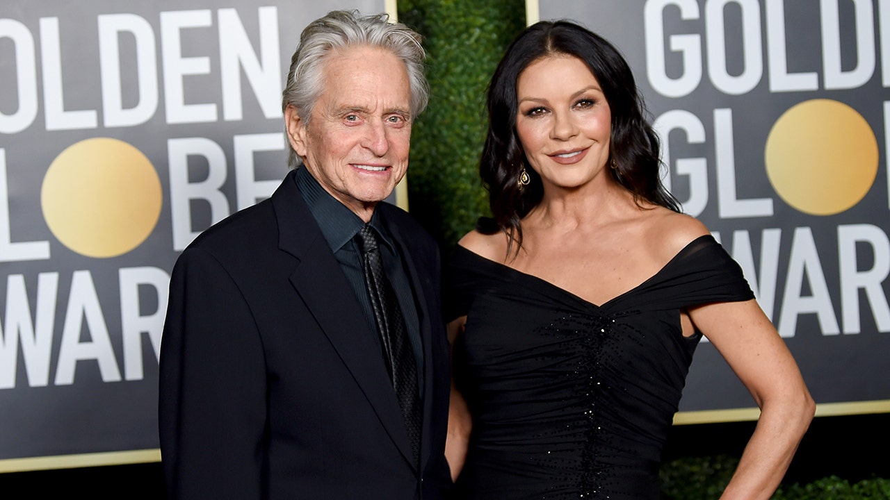 Catherine Zeta Jones and Michael Douglas at Golden Globes