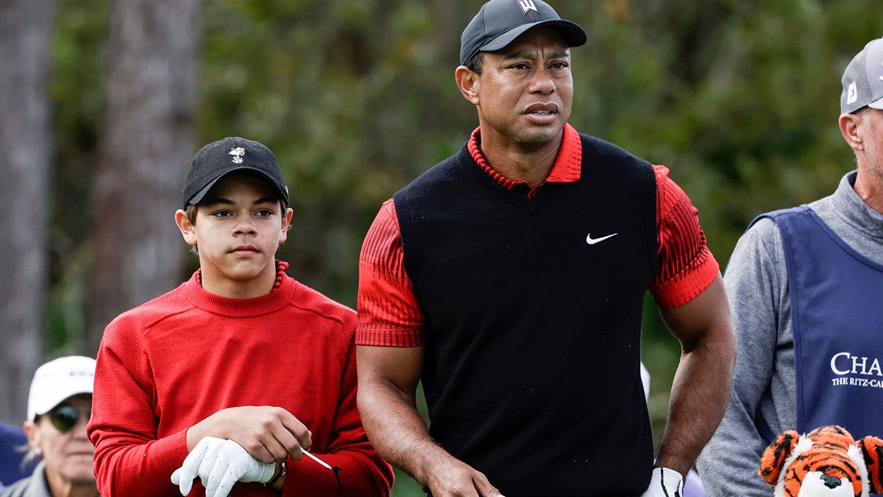 Tiger Woods' son, Charlie, chides legendary dad about his golf game