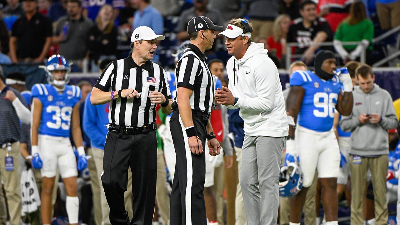 Mississippi’s Lane Kiffin accuses Texas Tech player of spitting, allegedly using racial slur during bowl game