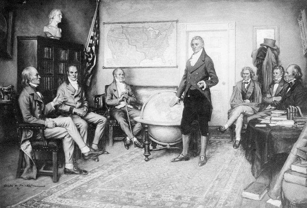 On this day in history, December 2, 1823, President Monroe touts doctrine defending Western Hemisphere