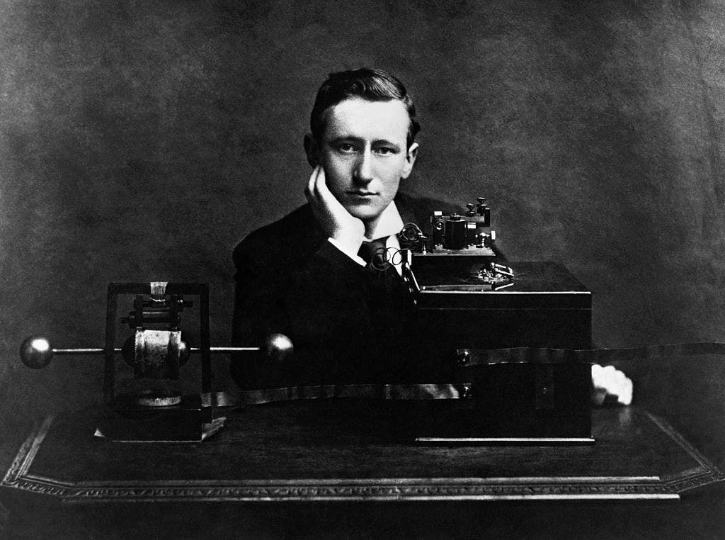 On this day in history, December 12, 1901, Guglielmo Marconi sends first transatlantic radio message