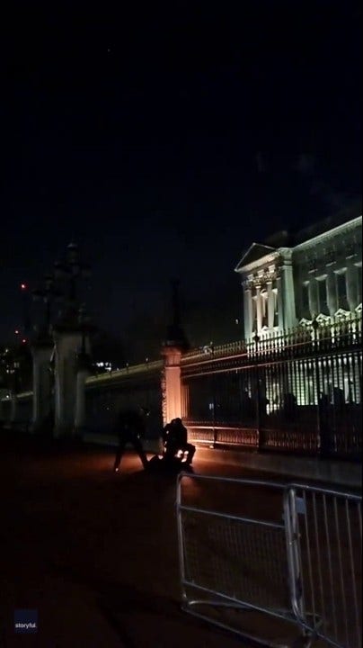 WATCH: Man sets fire at Buckingham Palace gates, police tackle him to ground as blaze continues