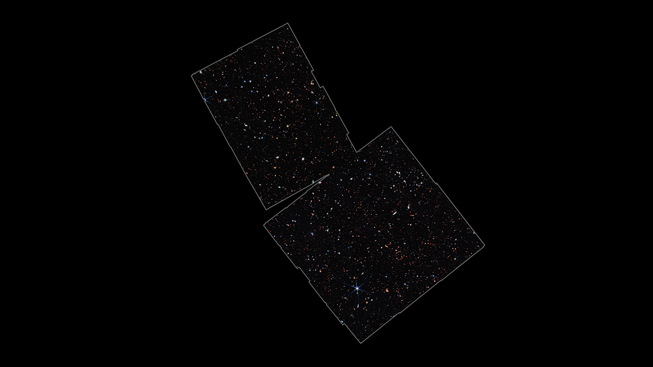 Les plus anciennes galaxies connues repérées par le télescope spatial James Webb