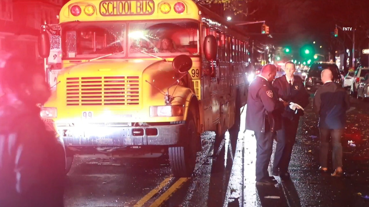 NYC mother, 4 children hospitalized after being struck in hit-and-run at school bus stop