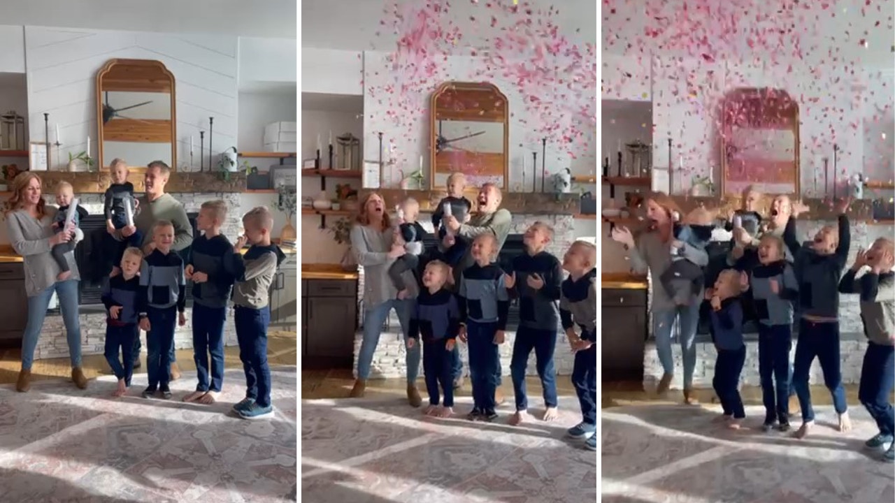 Washington Family With 6 Sons Erupts In Excitement During Gender Reveal ...