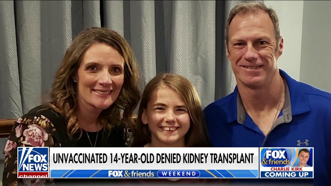 青少年拒绝肾移植，因为她没有接种 COVID 疫苗，父母说