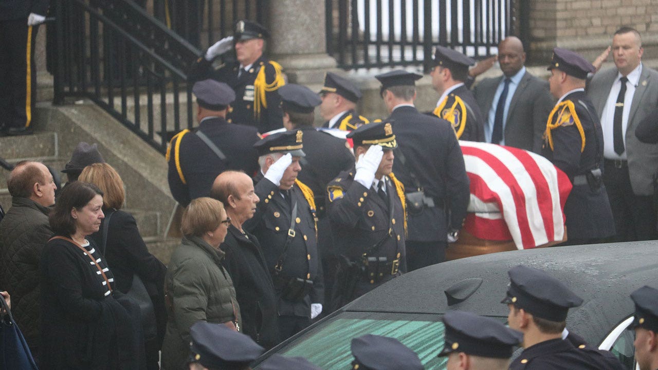 Yonkers, NY, police sergeant who died when teen lost control of BMW honored at funeral