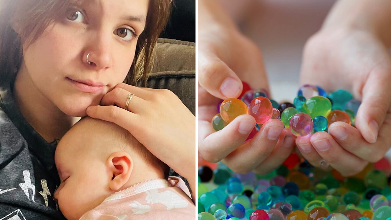 Folichia Williams and her baby girl Kennedy are pictured here, as well as water beads. The cases described in this article are 