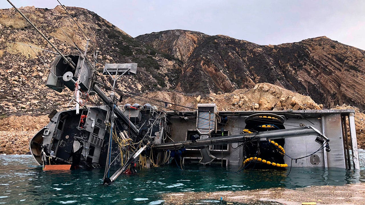 6 rescued after fishing boat runs aground in CA Fox News