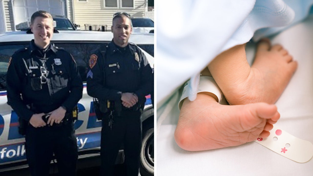 Police officer helps save baby born in car en route to the hospital - Good  Morning America