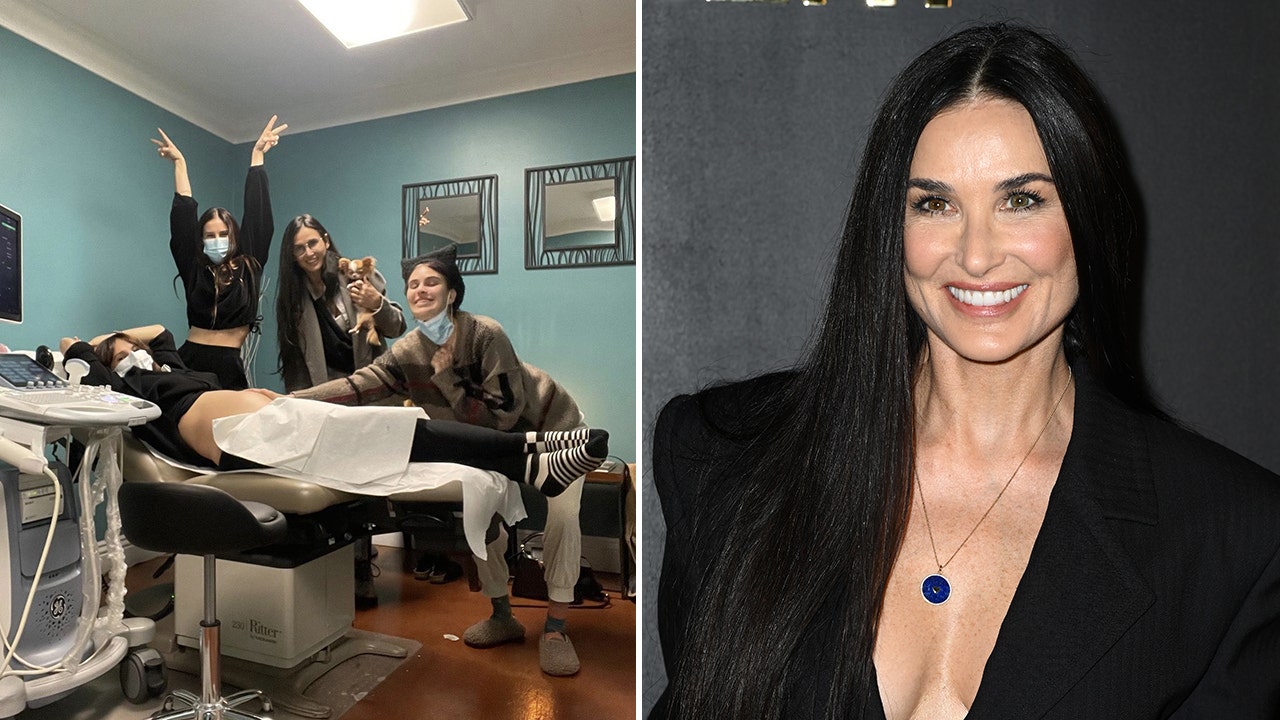 Demi Moore reports for grandma duty at doctor's office with pregnant Rumer Willis