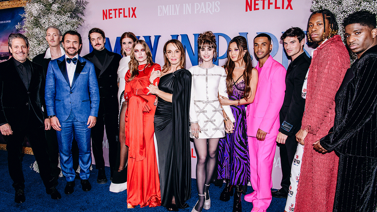 The cast of "Emily in Paris"